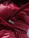 Women's plus size down jacket pocket plain casual vacation long sleeve hoodie