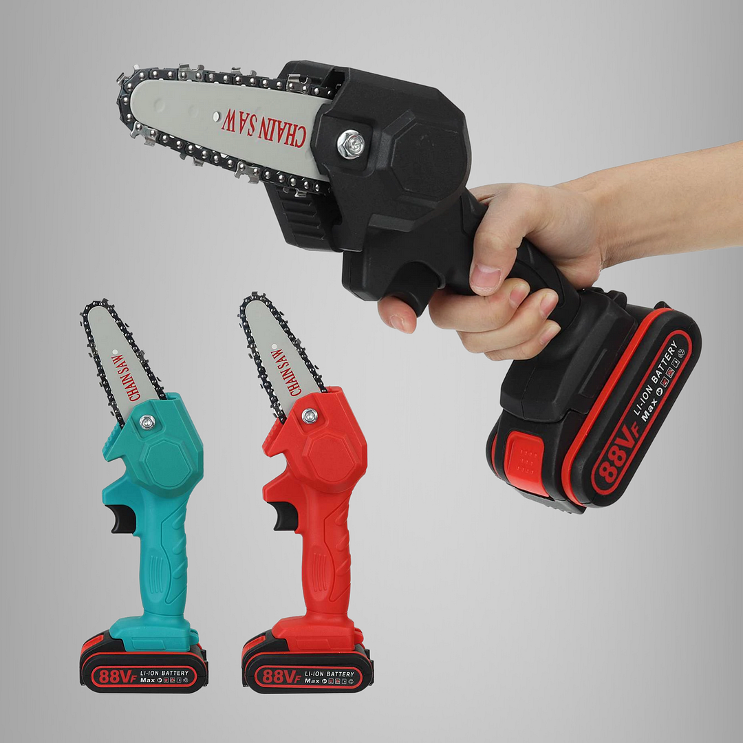 Mini Cordless Electric Chainsaw Battery Powered - vzzhome