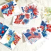 (US Only)6PCS DIY Independence Day Diamond Art Greeting Cards for Independence Day
