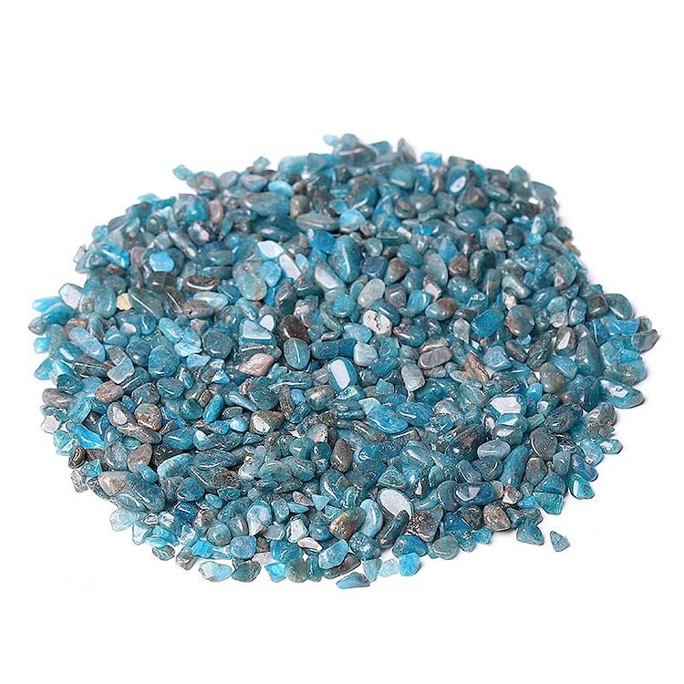 0.1kg 5-7mm Natural Blue Apatite Chips Crystal Chips for Decoration