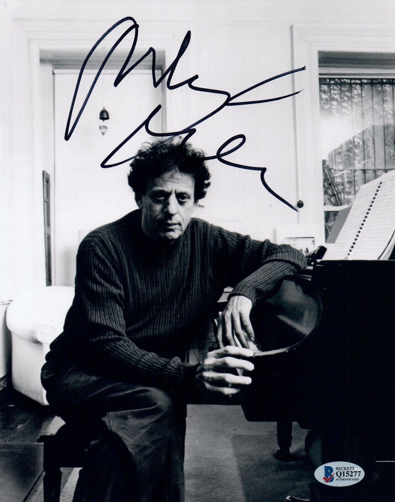 Philip Glass Signed Autographed 8x10 Photo Poster painting Classical Composer Beckett BAS COA