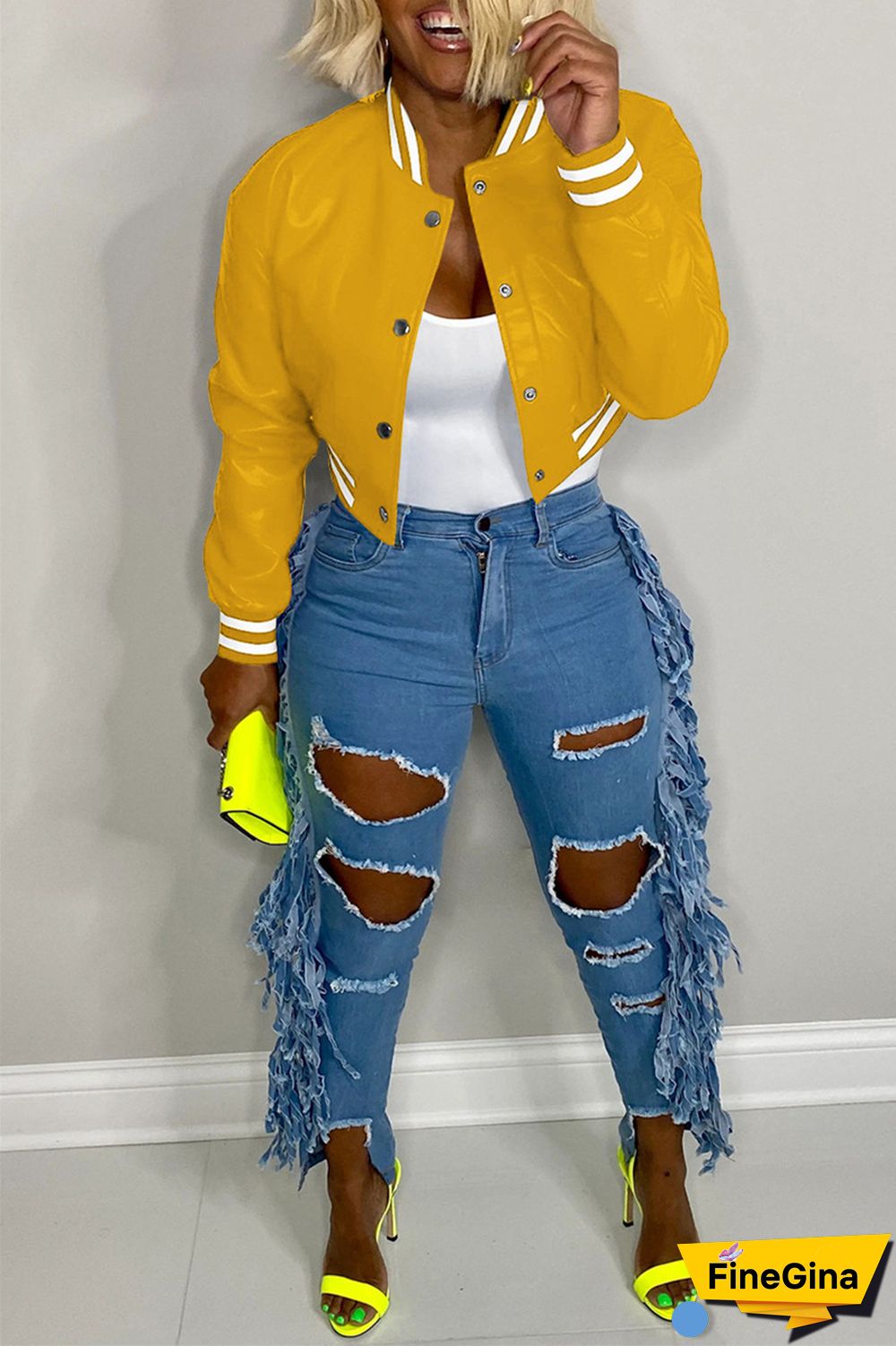 Black Casual Solid Patchwork Conventional Collar Outerwear