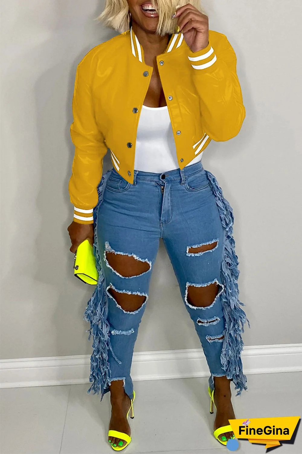 Black Casual Solid Patchwork Conventional Collar Outerwear