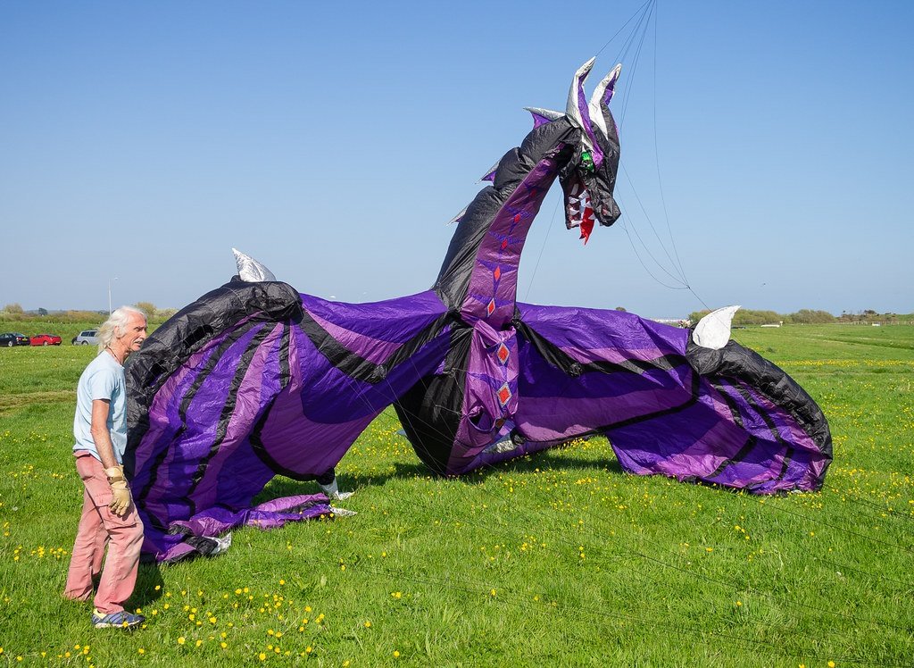 large inflatable dragon