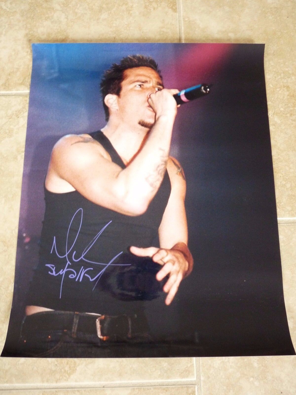 Mark McGrath Sugar Ray Signed Autographed 16x20 Live Photo Poster painting PSA Guaranteed