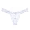 Men's Low-Rise T-back Lace Breathable Thong Young Macho Nightclub Sexy Underwear