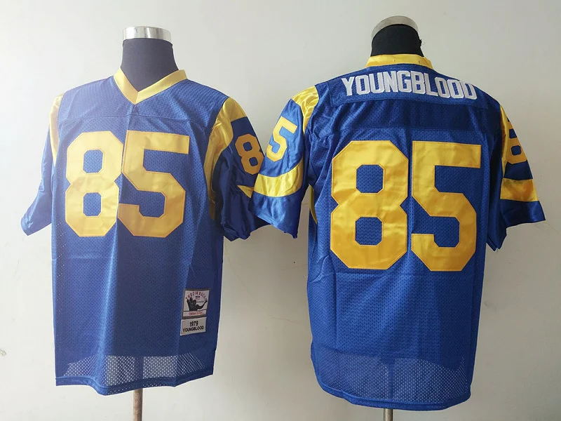 Men's San Louis Rams Jack Youngblood Mitchell & Ness Blue Legacy Replica Jersey
