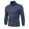 Men's Turtleneck Casual Solid Color Pullover Sweater