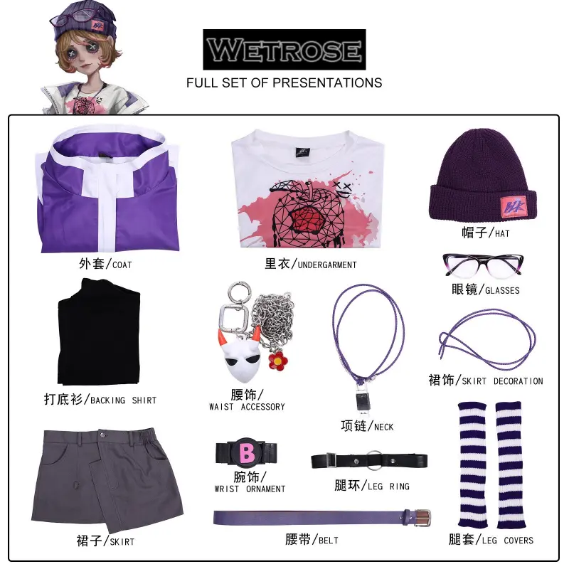 [Wetrose] Pre-Order Identity V Mechanic BLK.TRACY Tracy Reznik Game Outfit Cosplay Costume