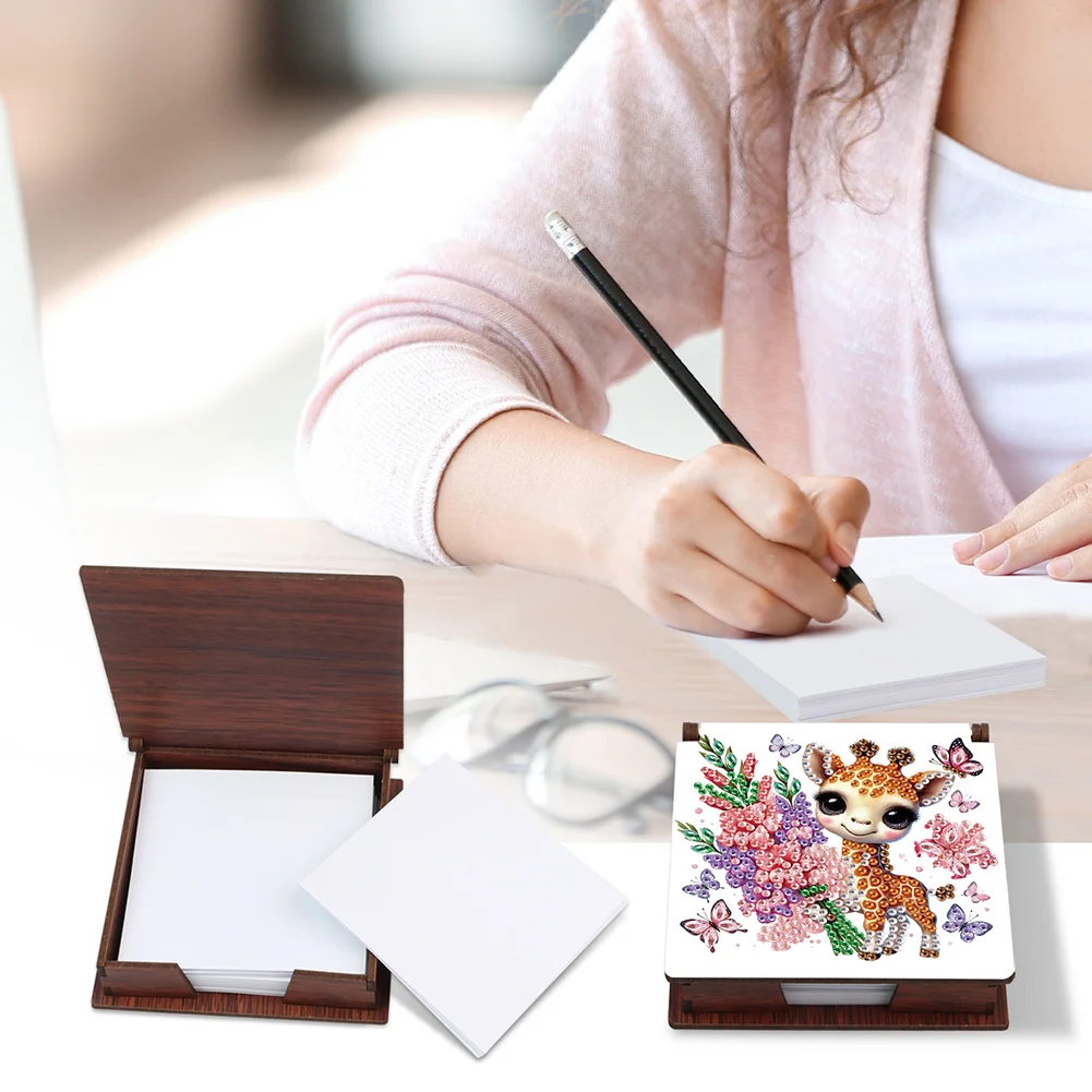 DIY Butterfly Fawn Diamond Painting Note Box Paper 160 Sheets of Paper for DIY Art Craft