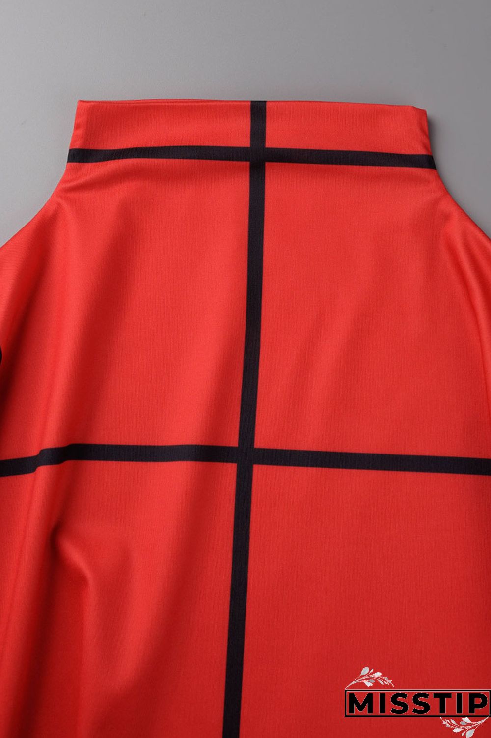 Cream White Casual Print Patchwork Half A Turtleneck Straight Dresses