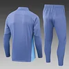 2024/2025 Manchester City Half-Pull Training Suit Grey Football Shirt 1:1 Thai Quality Set