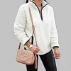 Lapel zipper pocket long-sleeved blouse plush jacket
