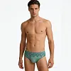 Men's Low-Rise High-Stretch Sexy Lace Trim 3D U-shaped Large Pouch Thongs