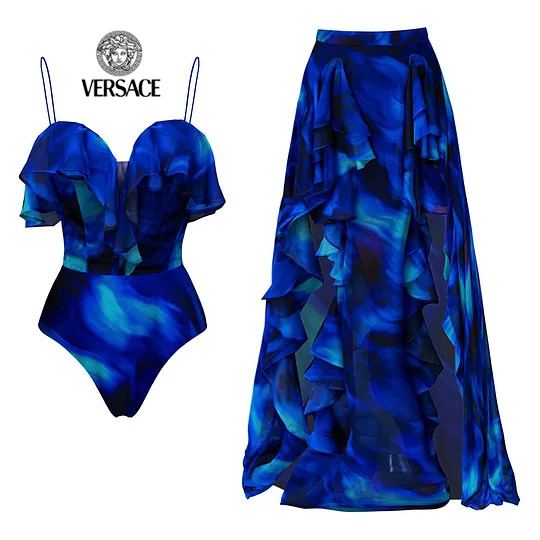 Bañadores y faldas de una pieza estampados