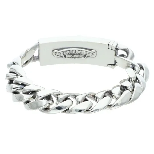 CHROME HEARTS クロムハーツ ベビーIDフローラルクロスブレスレット