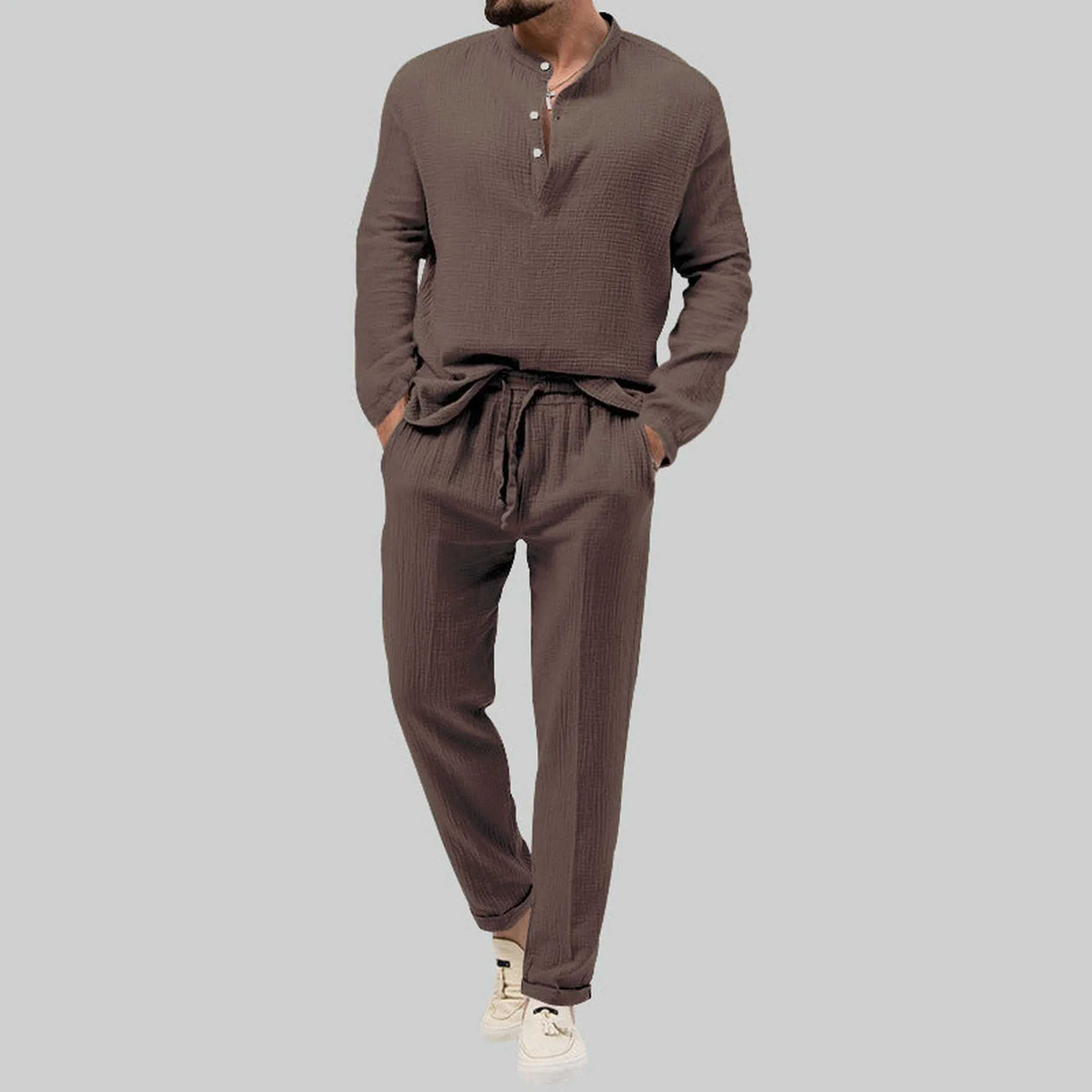 Men's Formentera Two-Piece Set &ndash; Resort Shirt and Trousers