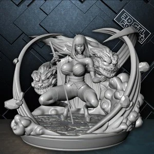 Pornhint Anime Girl + NSFW 3D STL File High Detail Digital Model Instant Download Ready for 3D Printing Perfect STL Ideal for Anime Fans NSFW