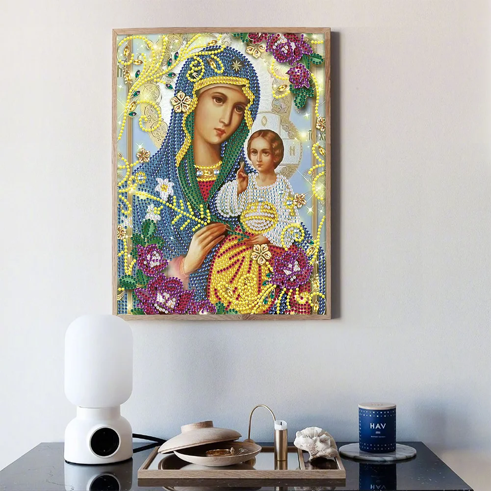 Diamond Painting - Partial Special Shaped Drill - Religious(25*30cm)