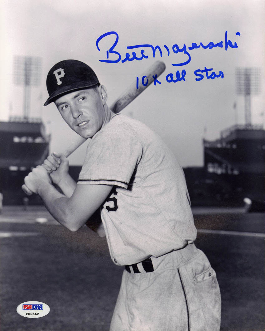 Bill Mazeroski SIGNED 8x10 Photo Poster painting + 10 x All Star Pirates PSA/DNA AUTOGRAPHED