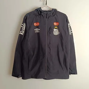 2025/2026 Santos Windbreaker Black Soccer Jersey 1:1 Thai Quality