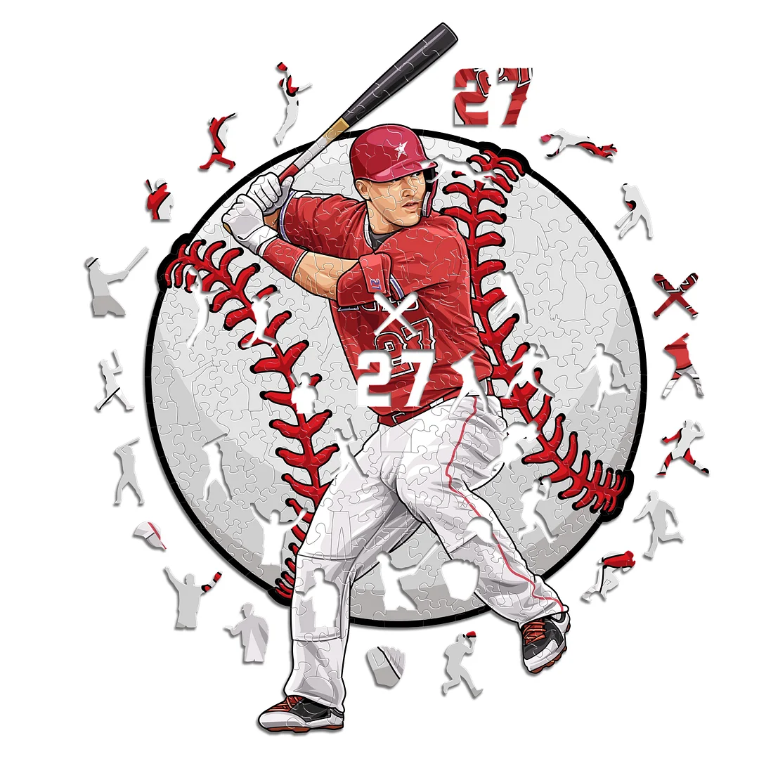 Jeffpuzzle™-All-G.O.A.T. Puzzles® - Mike Trout (NEW!)