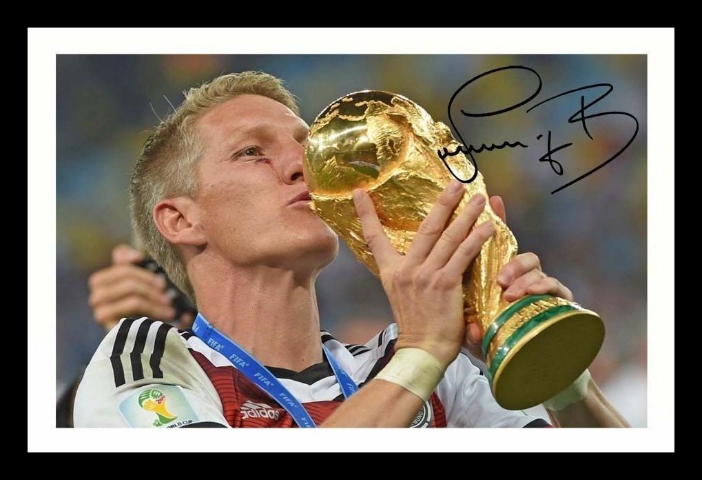 Bastian Schweinsteiger - Germany Autograph Signed & Framed Photo Poster painting