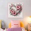 (Counted/Stamped) Flowers Heart-11CT Cross Stitch 40*40cm/15.75*15.75in