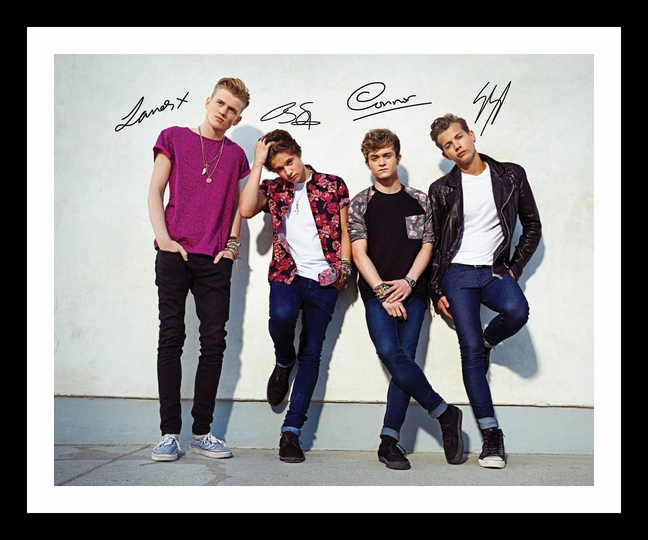 The Vamps Autograph Signed & Framed Photo Poster painting 1