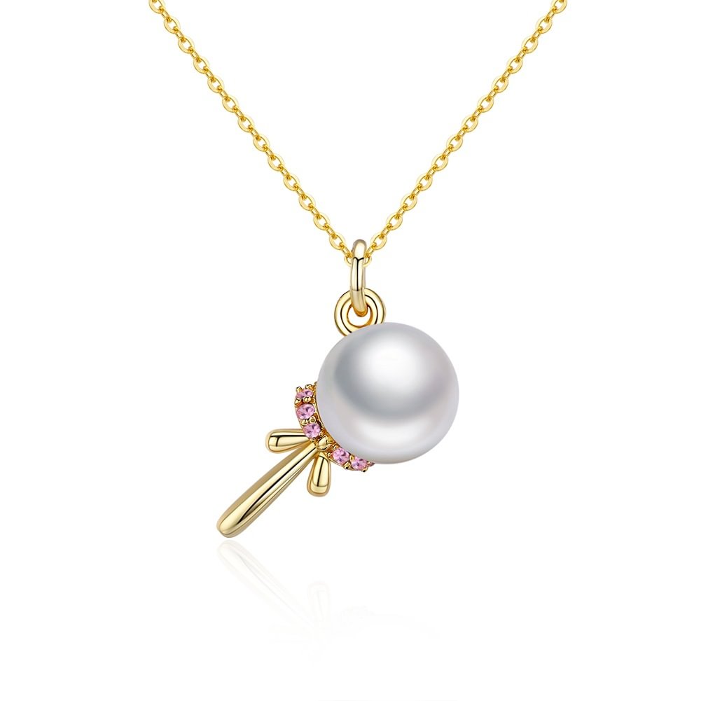 Austrian Crystal Necklace  Personalized Pearl Pendant Necklace