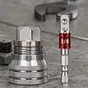 Universal Sleeve Adaptive Socket Wrench Set Wear Resist Multi-Purpose Socket Wrench Tool Multifunctional Self-Adjusting Ratchet Adapter for 3/8 Inch Drive Ratchet Torque Wrenches