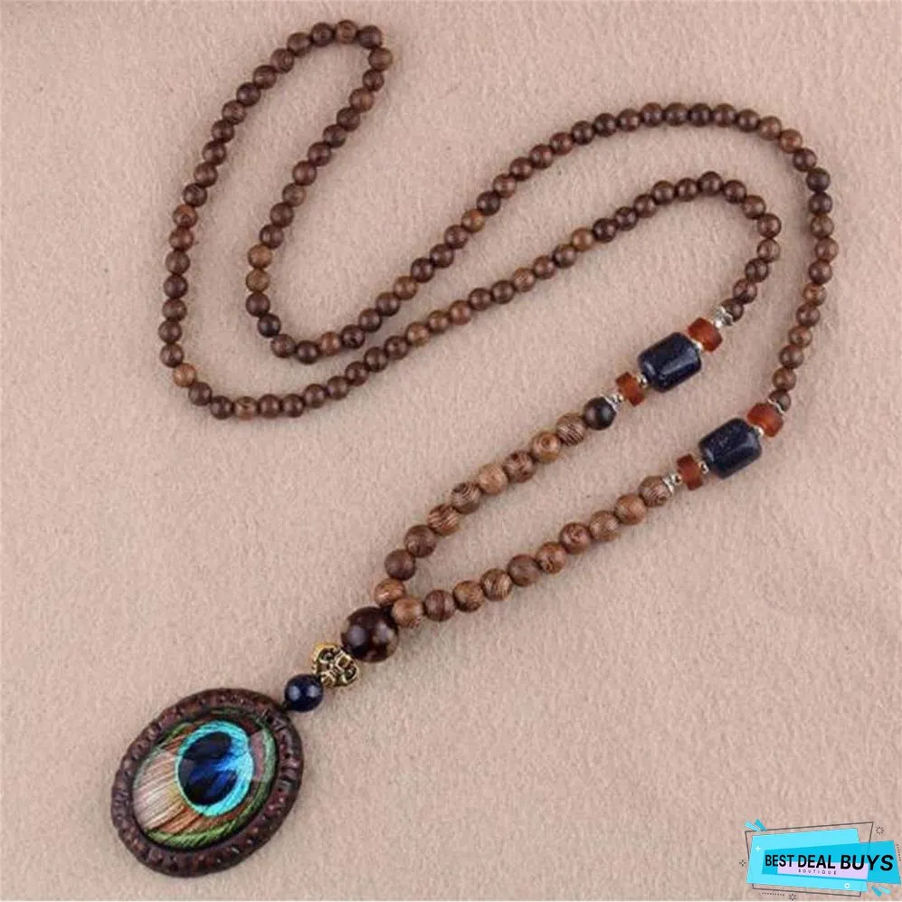Ethnic Fish Horn Long Statement Men Womens Jewelry