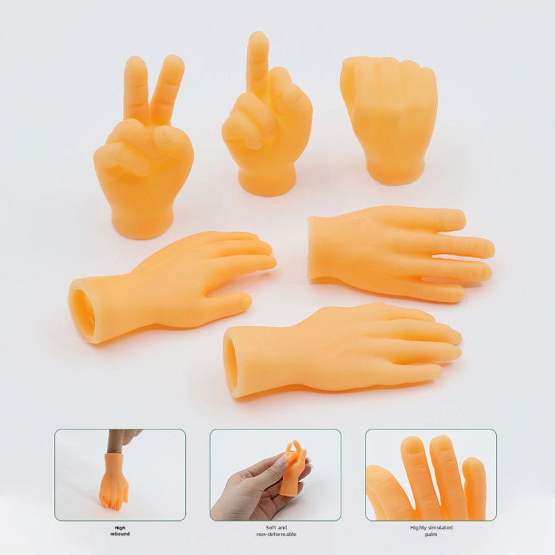 Tiktok Same Pet Cat Finger Set Funny Little Hand Model Funny Cat Artifact Cat Finger Set Massage Toy