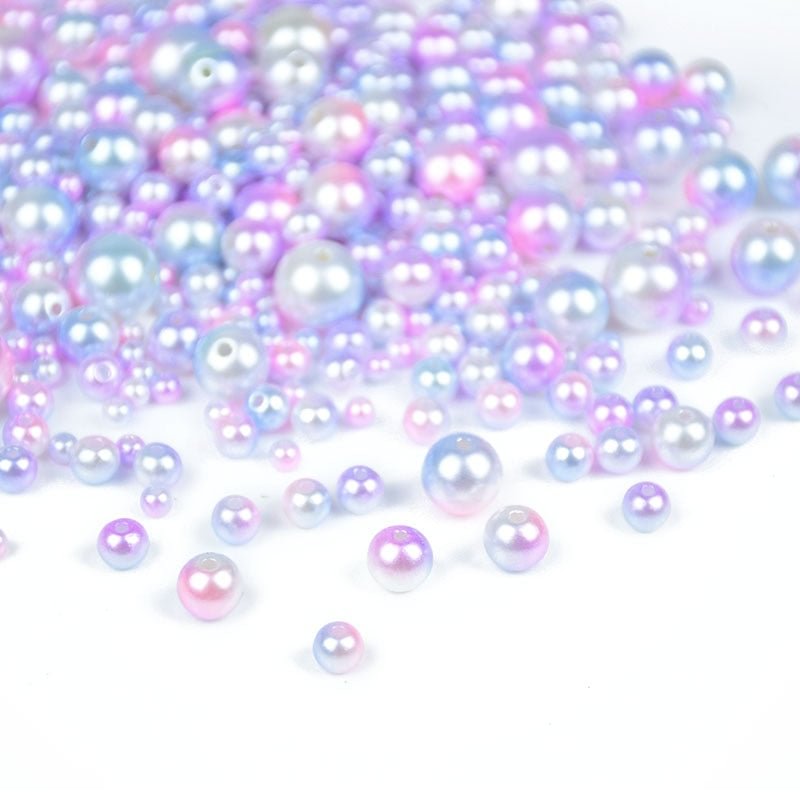 4-12mm Mixed Mermaid Pearls Beads With Hole DIY Crafts Jewelry Making Bracelet Necklace Wedding Birthday Party Home Decorations