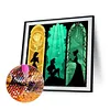 Disney Princess Silhouettes-Full Round Diamond Painting 30*30CM