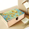 uk.everydayedeals DIY Diamond Painting Wooden Storage Box With Locking Clasp -&nbsp;Flower
