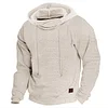 Men's Hoodie Outdoor Sports Solid Color Long Sleeve Daily Tops Apricot by Inlyline