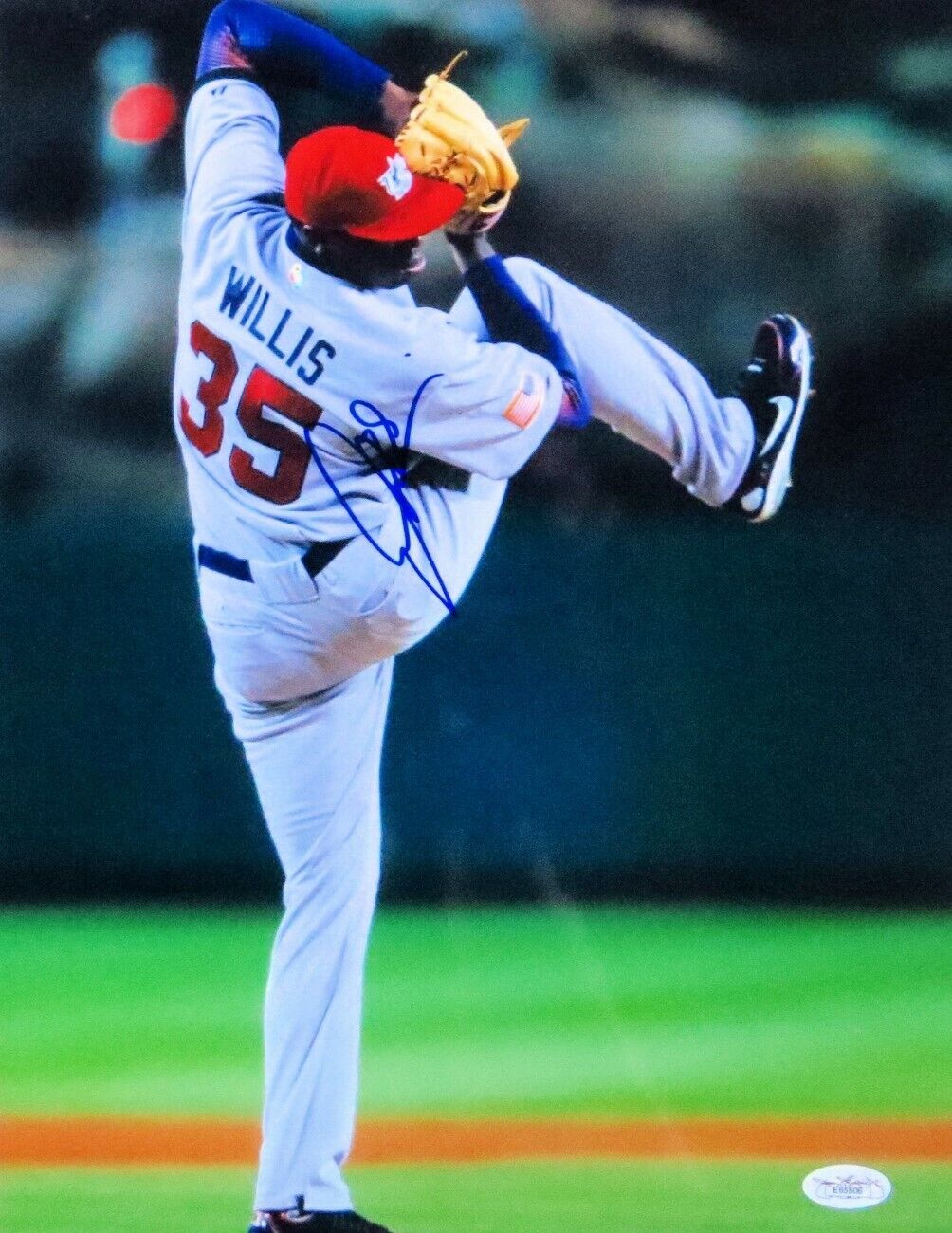 Dontrelle Willis Signed Autographed 11X14 Photo Poster painting 2006 WBC Team USA JSA E65506