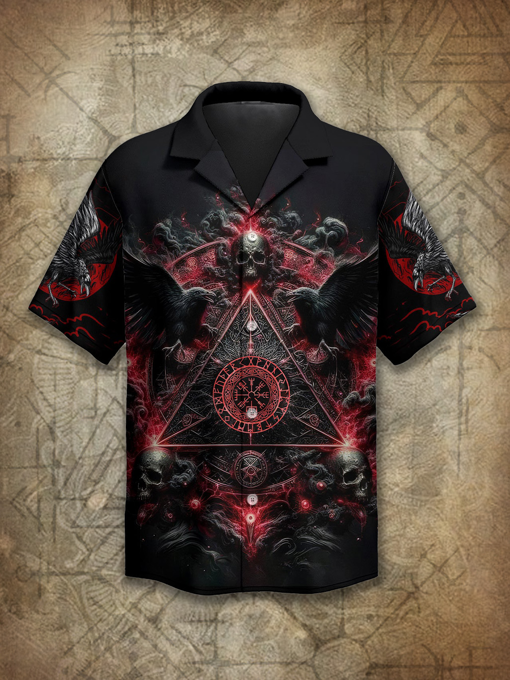 Viking Dark Raven Legends Norse Spirit Power Heritage Hawaiian Shirt / Rvogue / Rvogue