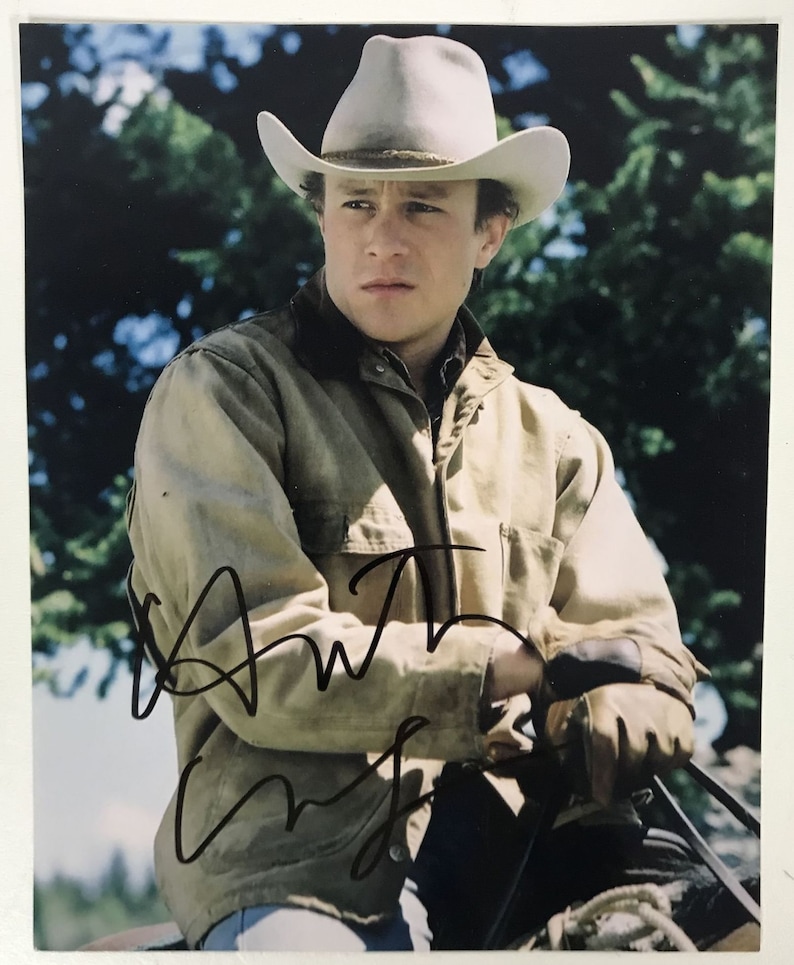 Heath Ledger (d. 2008) Signed Autographed Brokeback Mountain