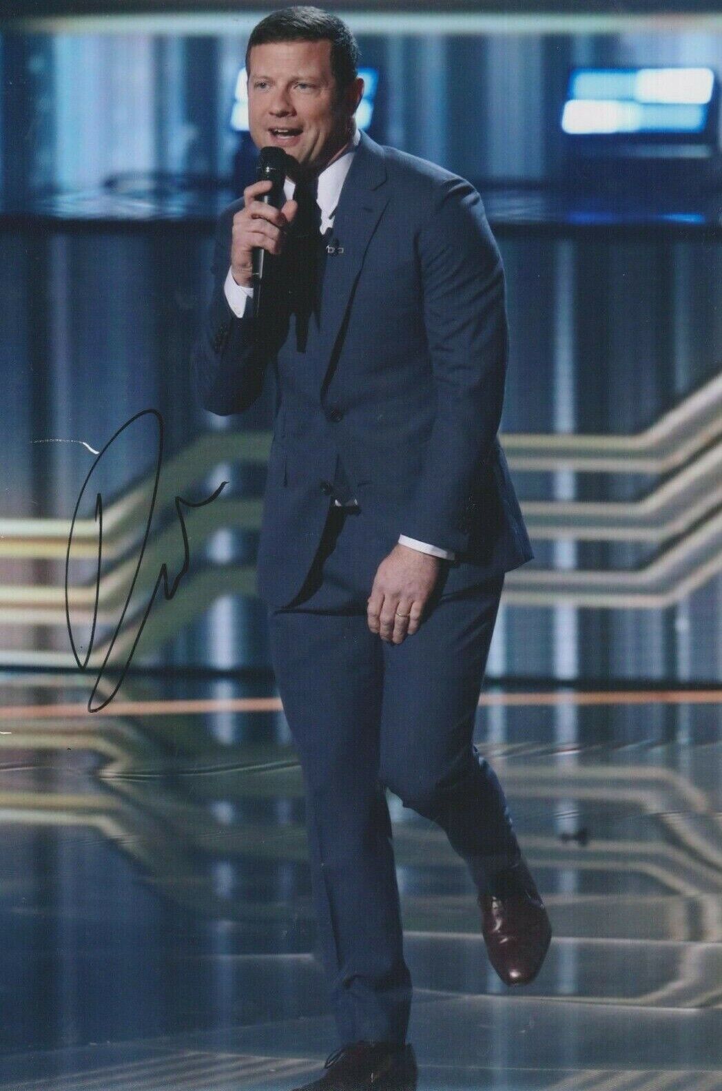 Dermot O Leary (X Factor) **HAND SIGNED** 12x8 Photo Poster painting ~ AUTOGRAPHED