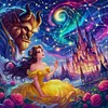 (Multi-Style) Beauty And The Beast-14CT Stamped Cross Stitch 50*50cm/19.69*19.69in