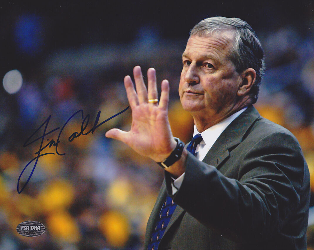 Jim Calhoun SIGNED 8x10 Photo Poster painting Coach UCONN PSA/DNA AUTOGRAPHED