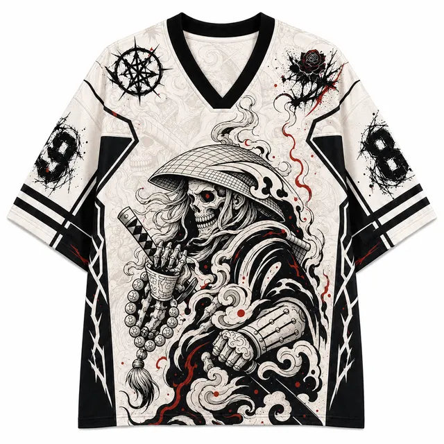 Techwear Pirate Skeleton Short Sleeve Jersey