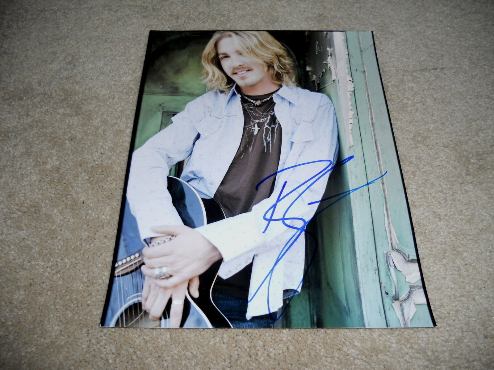 Bucky Covington Sexy Signed Autographed Promo 8x10 Country Music Photo Poster painting