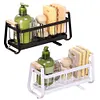 Sink Caddy Organizer & High Brush Holder Kitchen Bathroom Sponge Holder Basket