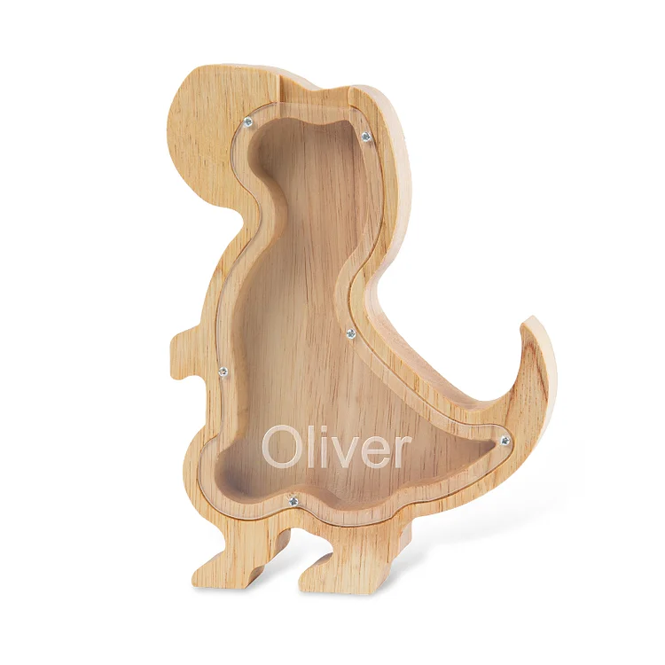 Piggy bank for kids Personalised coin bank organic Wooden home adventure nursery decor