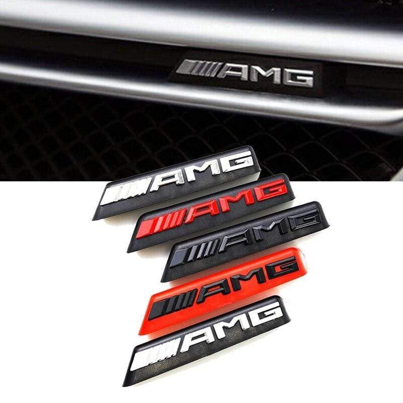 Car Sticker Emblem Front Grille Badge For Mercedes Benz AMG  A B C E Class W176 W246 W203 W204 W205 voiturehub dxncar