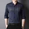 Men's Fashion Simple Long Sleeve Printed Shirt