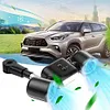 Dual Head Car Cooling Fan with Extension Arm Car Seat Headrest Fan for Back Seat